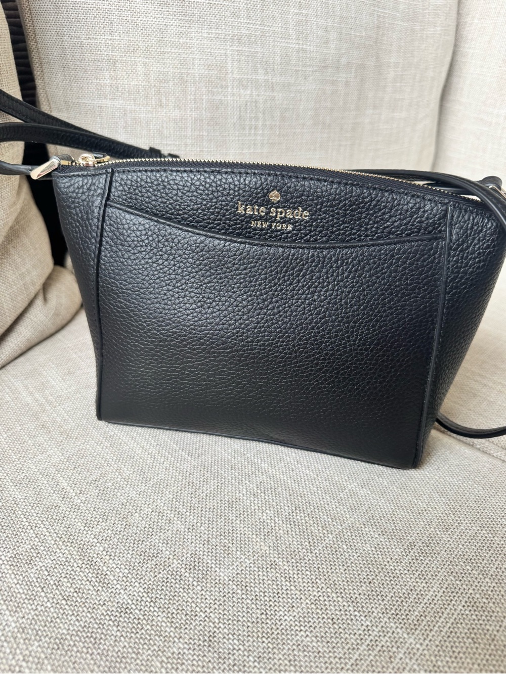 Kate Spade Monica Black Leather Crossbody Bag NWOT
